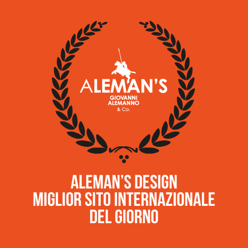 Aleman's Design miglior sito internazionale del giorno